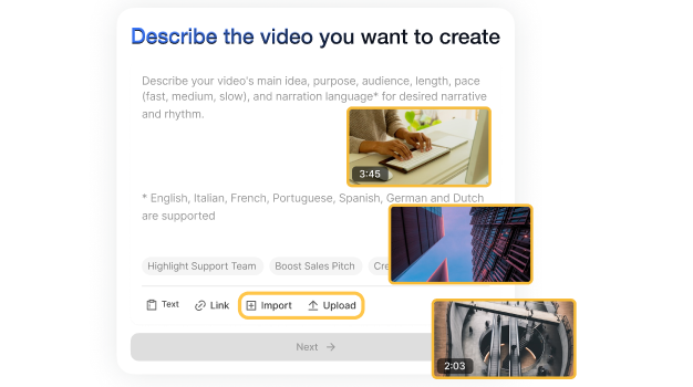 Turn ideas into polished invite videos using Visla’s AI-powered invitation video maker.